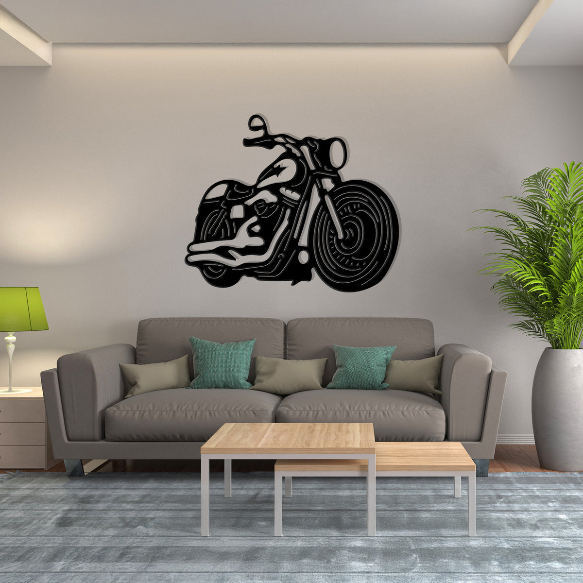 Sport Bike with Rider - Yamaha R1 Racing Style