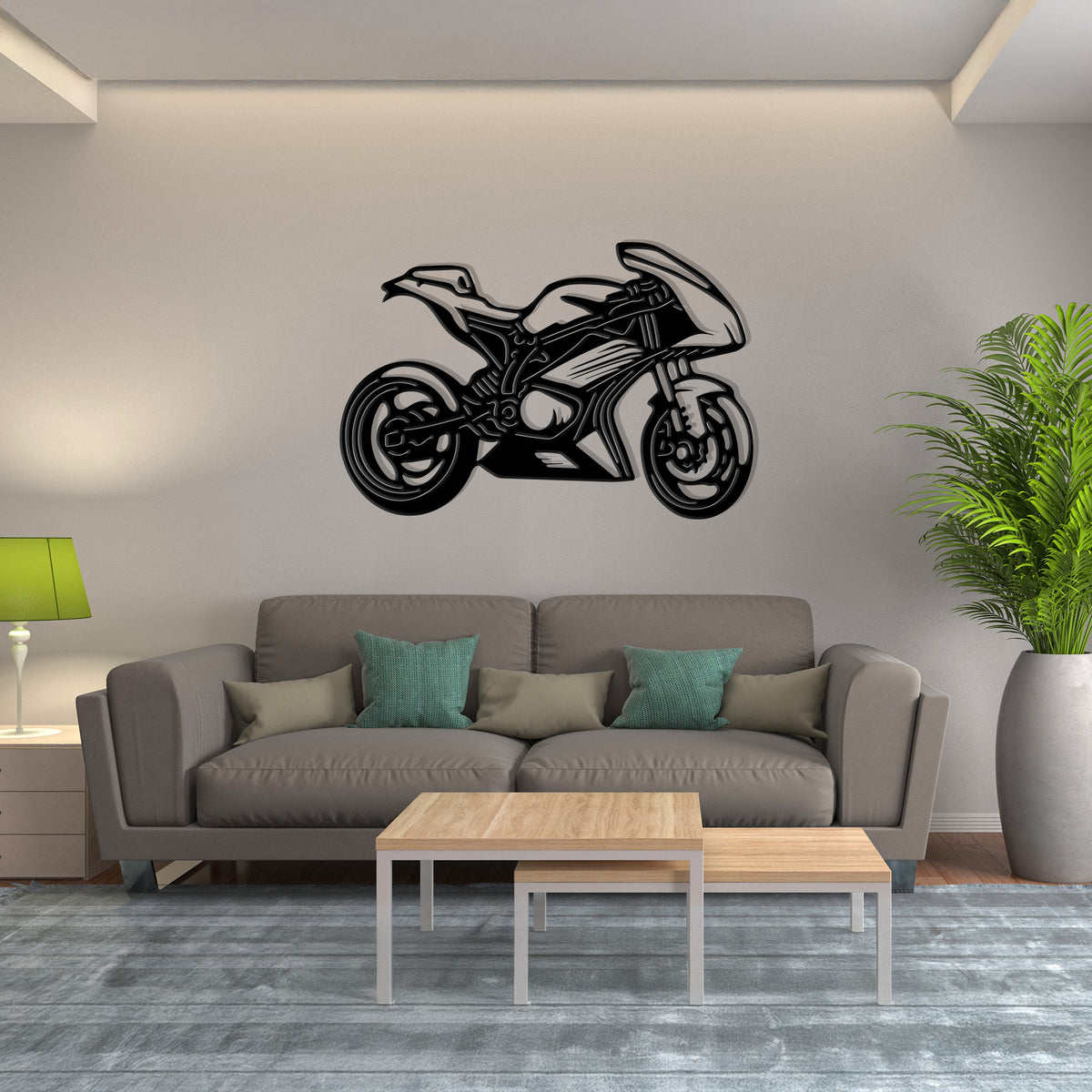 Vintage Classic Motorcycle - 1940s-50s Style