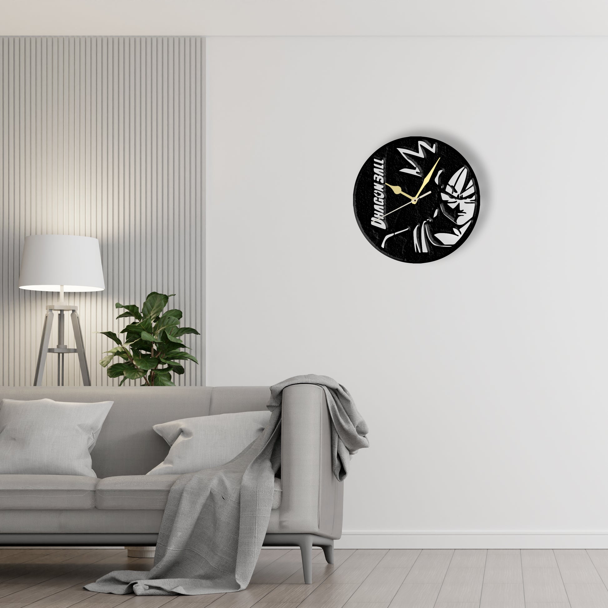 Anime Character Clock  Laser Cut Metal Wall Clock