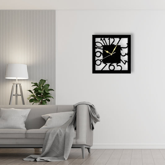 Round Minimalist Clock (v13)  Laser Cut Metal Wall Clock