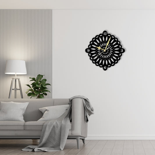 Ultra Minimalist Clock (v3)  Laser Cut Metal Wall Clock