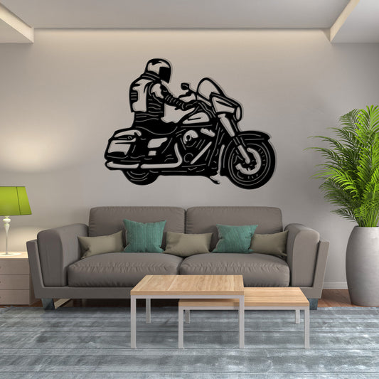 Cruiser with Rider - Touring Chopper Style