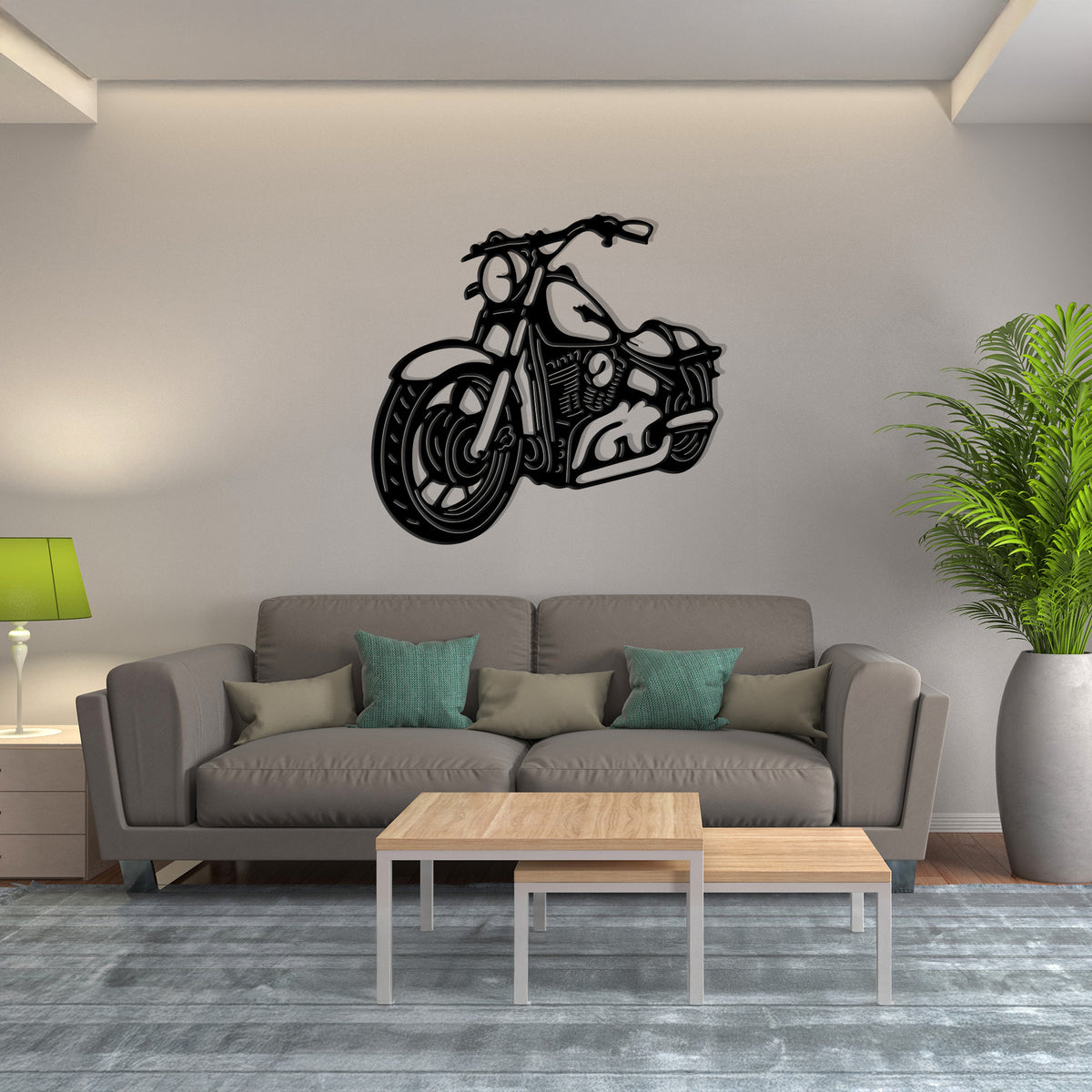 Sport Bike with Rider - Cruising Pose