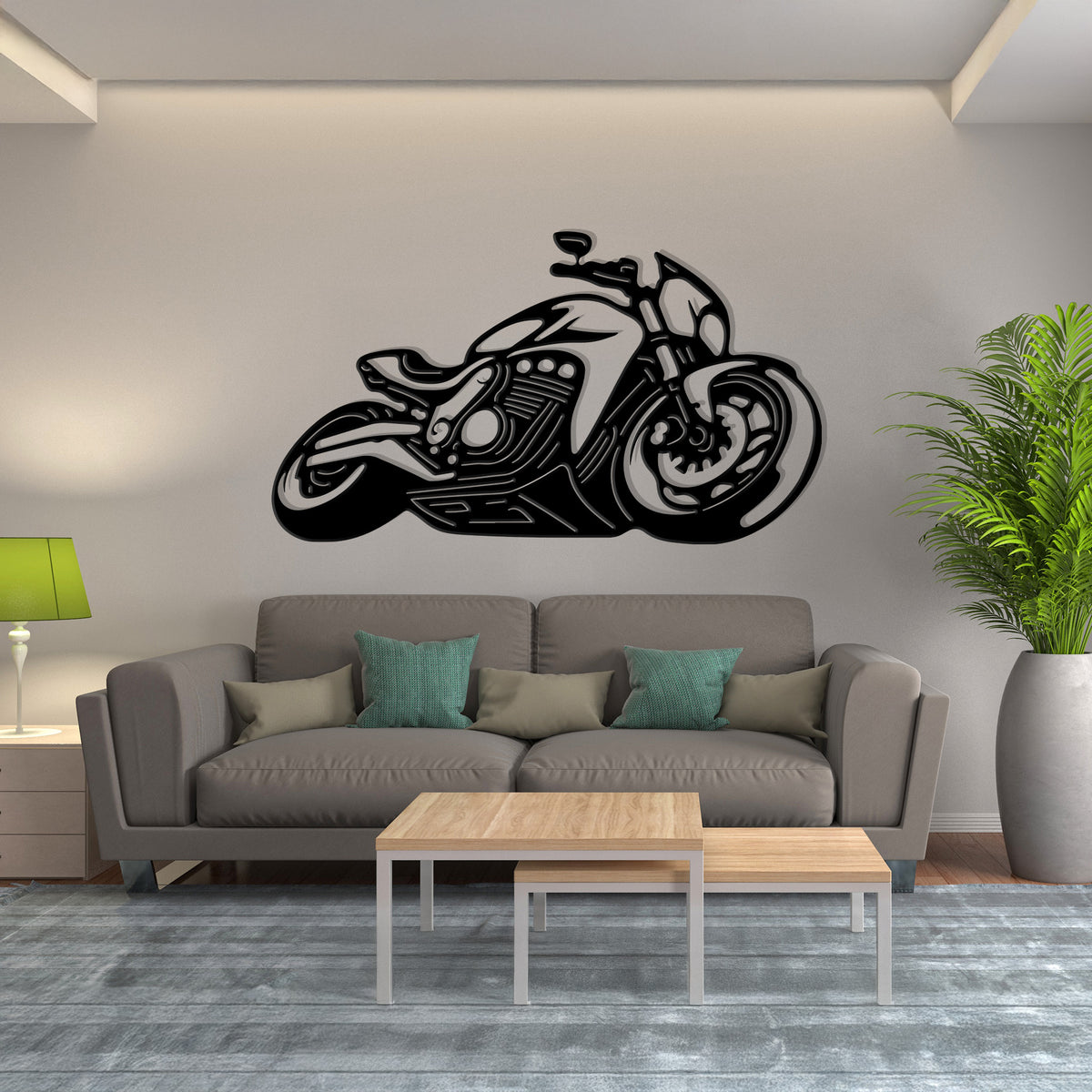 Sport Bike with Rider - Kawasaki Ninja H2 Style