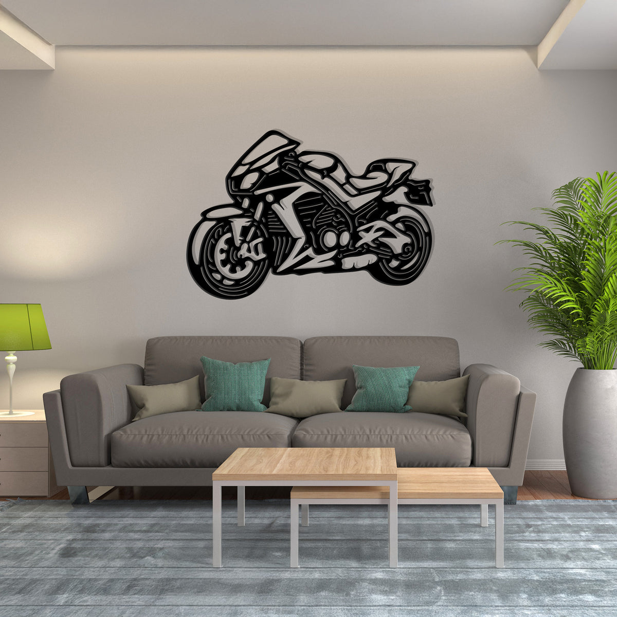 Sport Bike with Rider - MotoGP Lean Angle