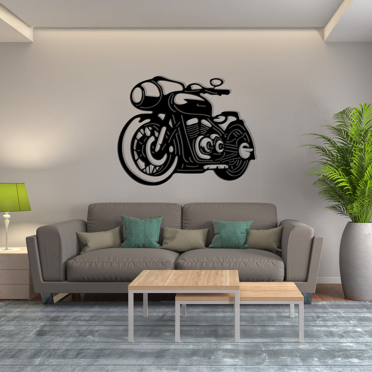 Sport Bike with Rider - Superbike Side View