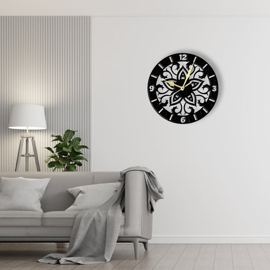 Inner Ring Design Clock  Laser Cut Metal Wall Clock