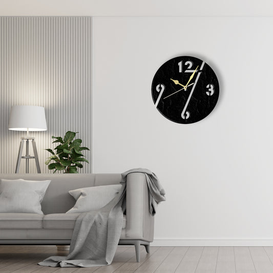 Classic Dial Number Clock  Laser Cut Metal Wall Clock