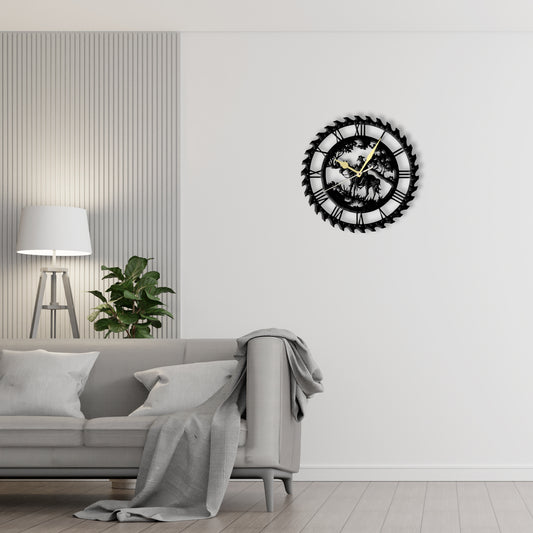 Cowboy Clock  Laser Cut Metal Wall Clock